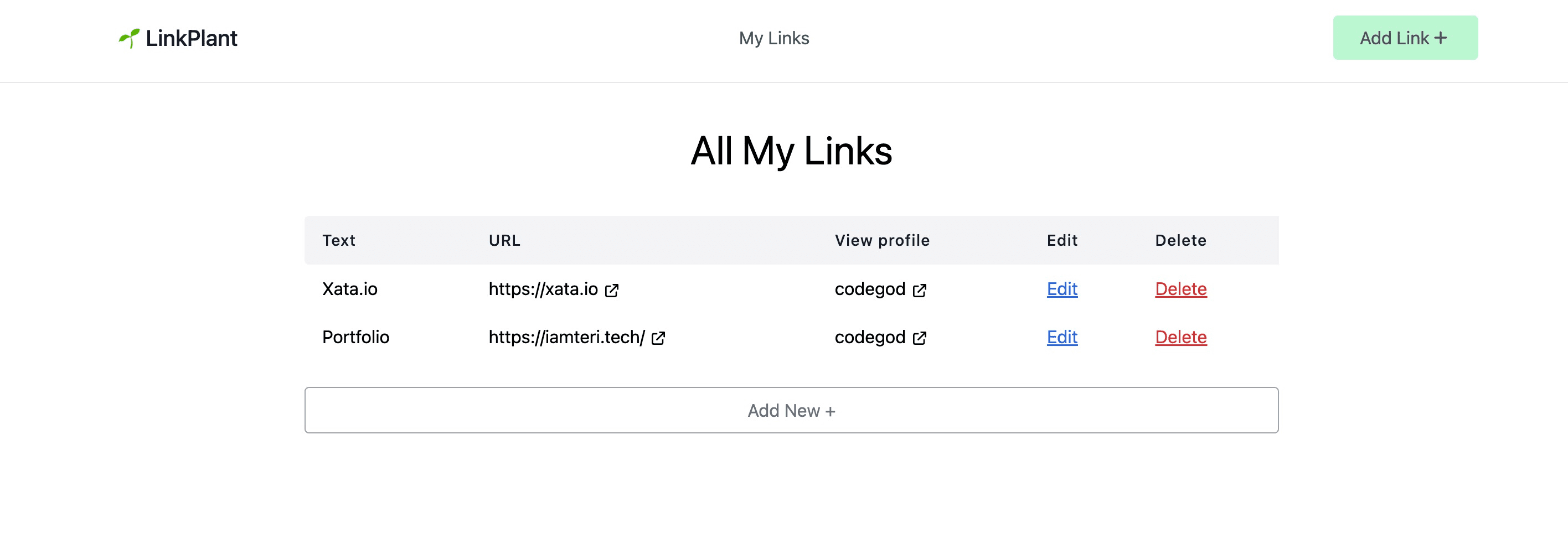 Open source LinkTree alternative, LinkPlant